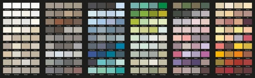 Autentico Colour Chart