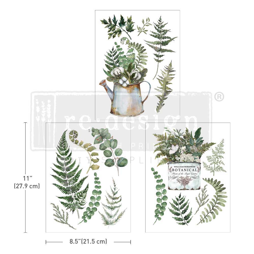 Botanical Snippets Middy Transfer