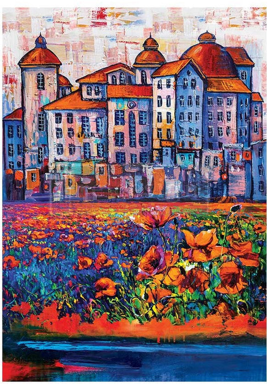 Villages in Colour A1 size Fibre Decoupage Paper