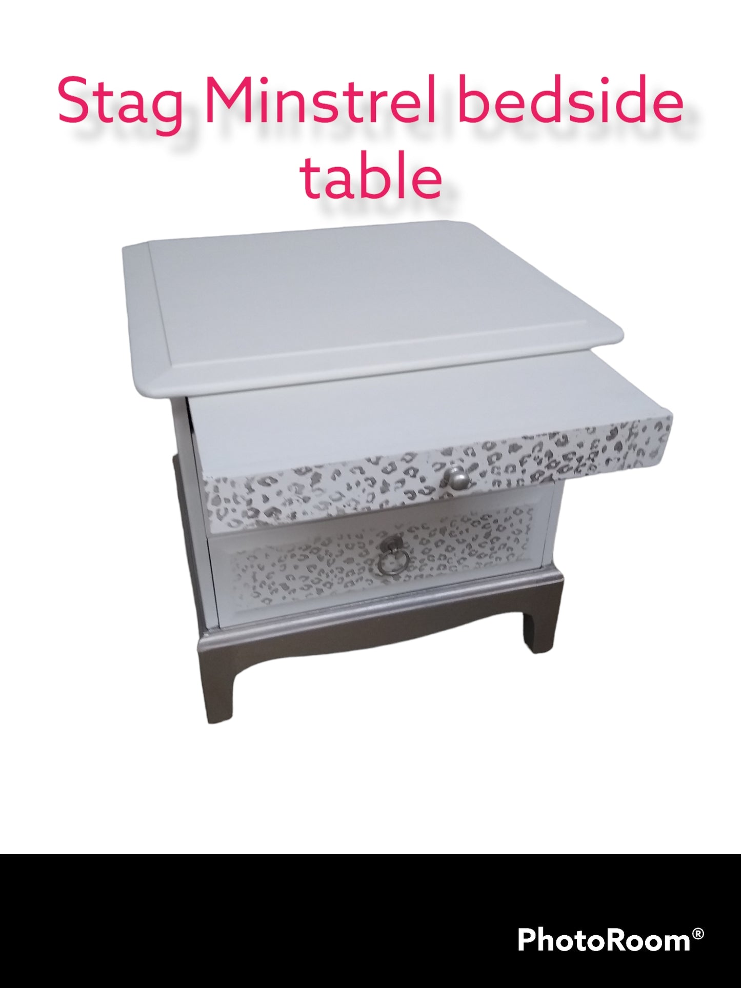 Stag Minstrel Bedside Table with pull out ledge