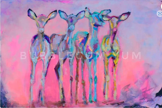Modern Artisan Printed Rice Paper Doe a Deer