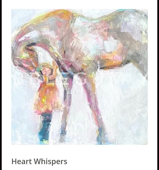 Modern Artist Print Decoupage Paper' Heart Whisper' Artist Anissa Marie