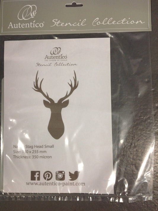 Stag Head Small 155 x 285 120 and 350 Micron - Autentico Paint UK