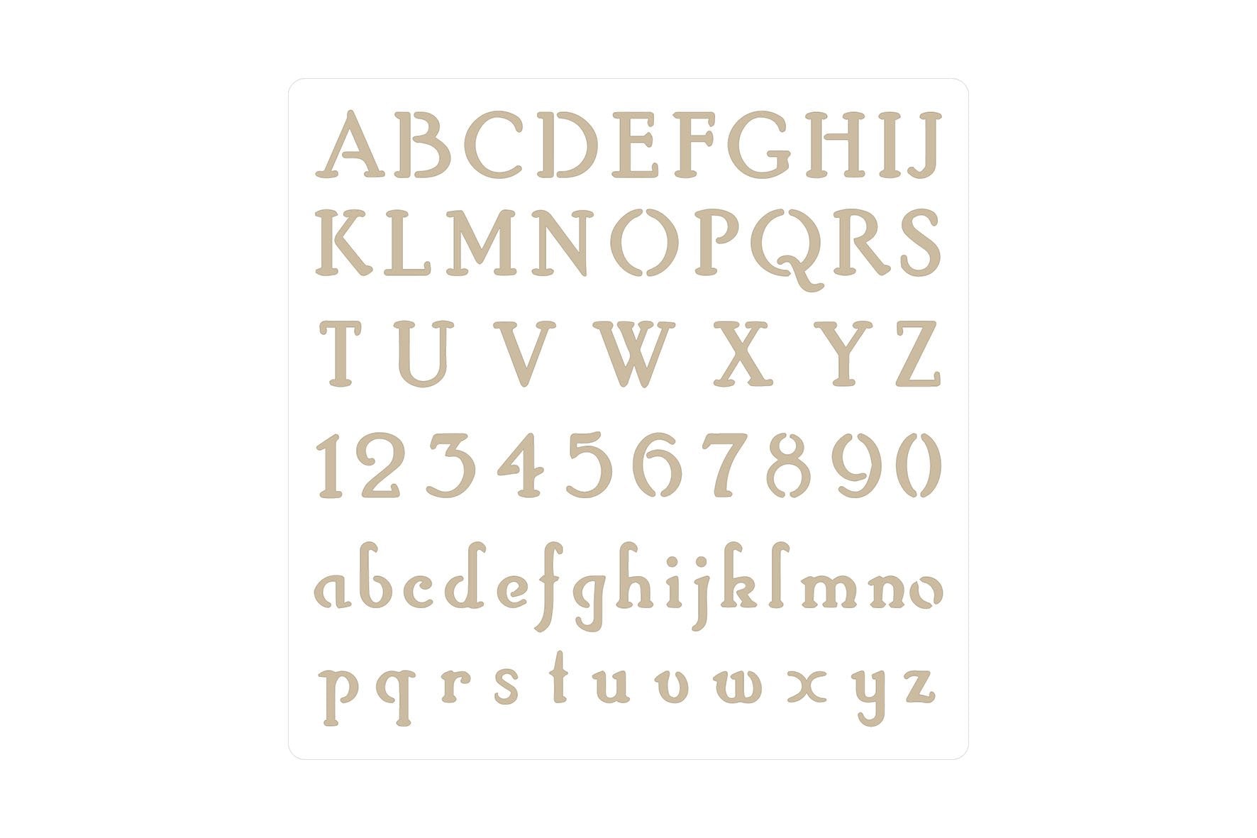 Stencil Letters and numbers - Autentico Paint UK