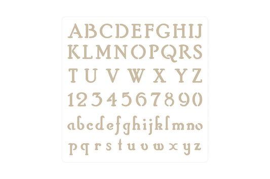 Stencil Letters and numbers - Autentico Paint UK
