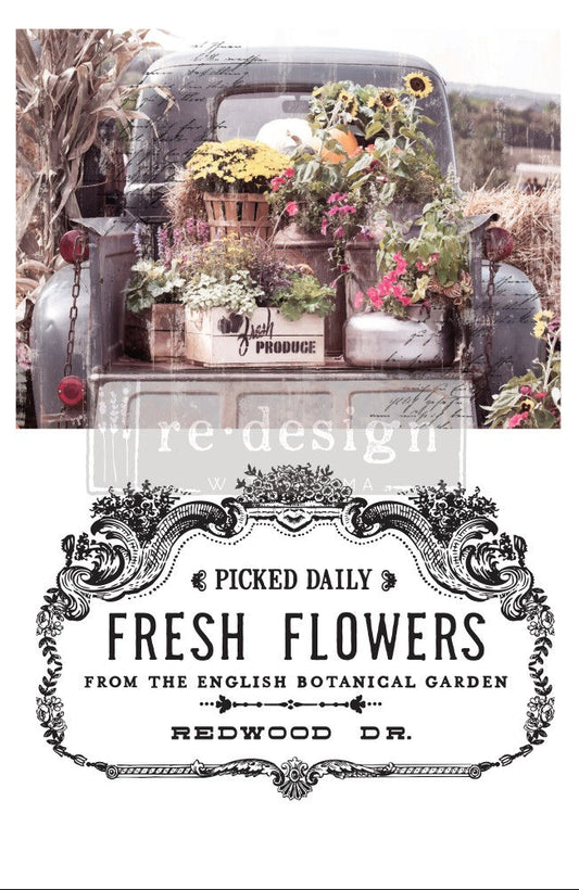 Re-design by Prima Transfer Fresh Flowers