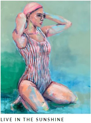 Modern Artisan Print 'Live in the Sunshine' Artist Bubblegum Yum Collective