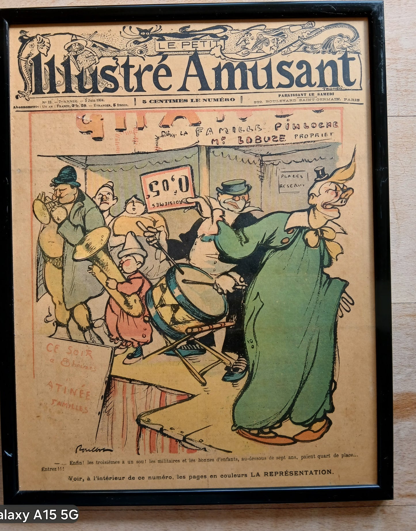 French Circus Illustration Prints – “Les Coulisses / La Représentation” – Set of Four