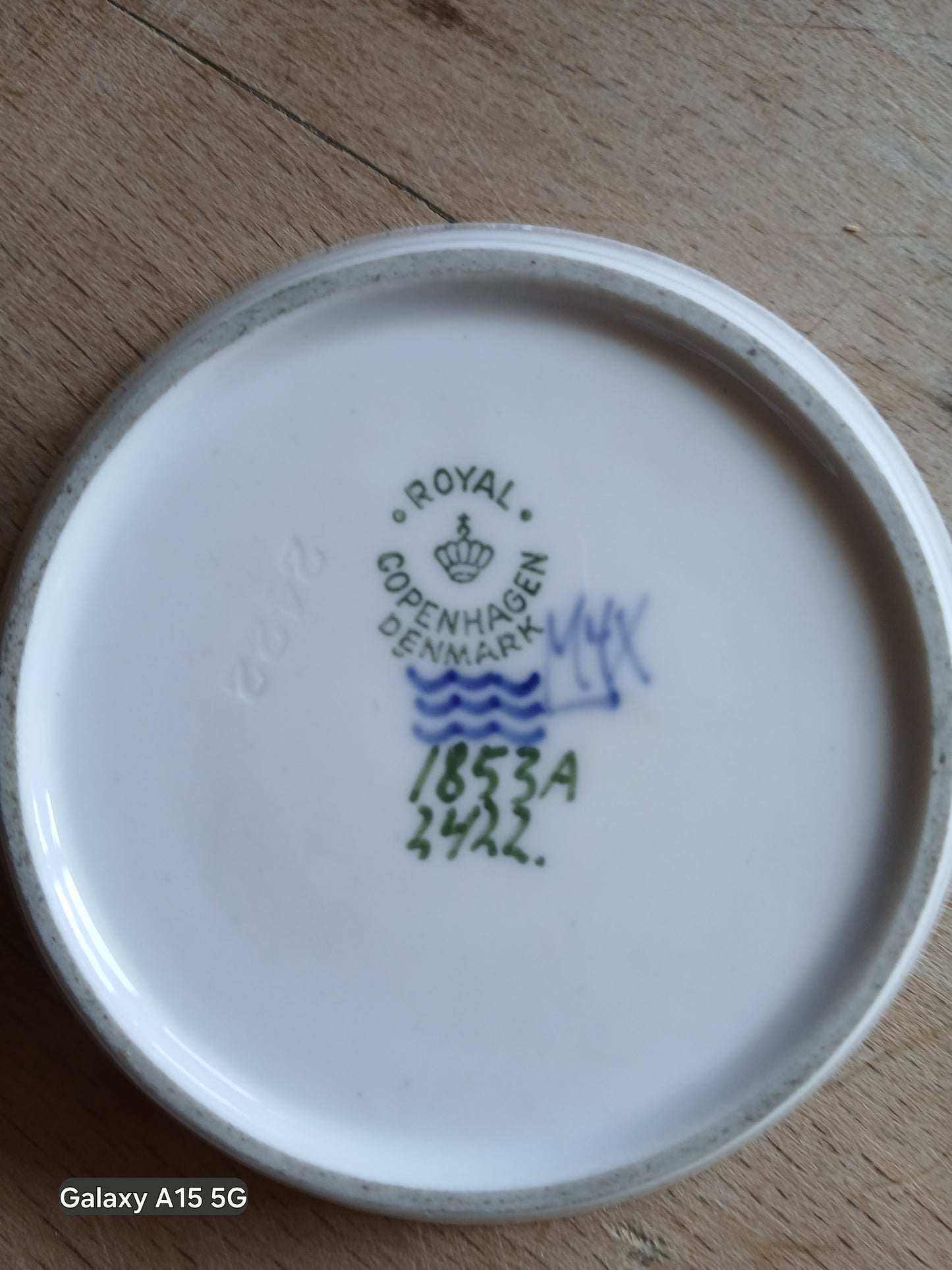 Royal Copenhagen Blueberry Pin Dish Butter Pat No.1853A Danish Porcelain.