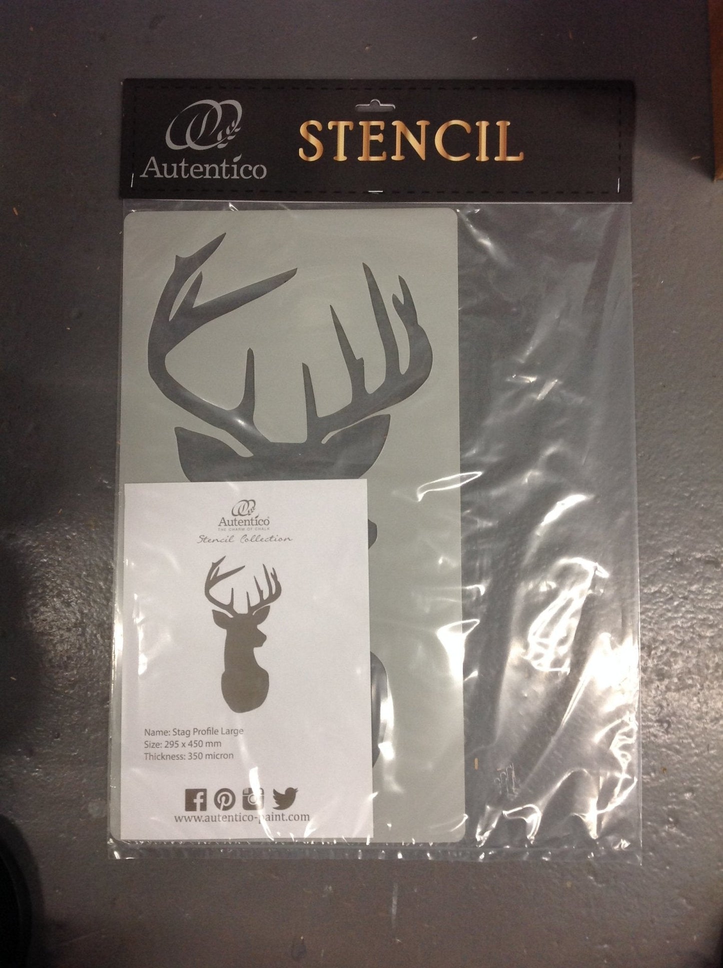 Stag Profile Large 295 x 450 120 and 350 Micron - Autentico Paint UK